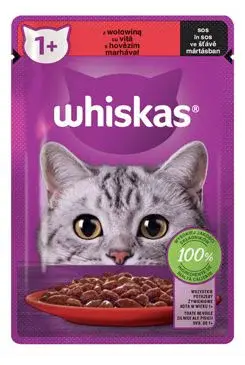 Whiskas Kapsa Core hovězí ve šťávě 85g