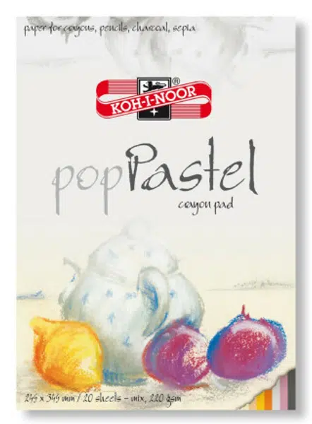 Blok Pop Pastel - barevné listy 24,5x34,5cm 220g/m2, 20 listů