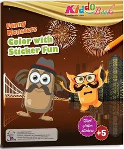 Kiddo - Funny Monsters with Glitter Stickers