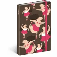 NOTIQUE Notes Piggie, linkovaný, 11 x 16 cm