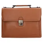 Kožená pracovní aktovka Katana Nicols - hnědá