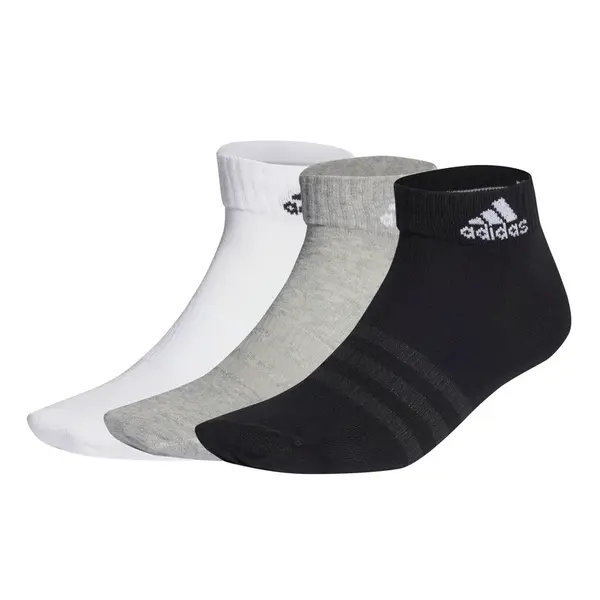 adidas Thin and Light Ankle Socks 3 Pairs XL