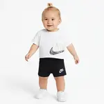 Nike kids girl wild flower boxy tee short 18m