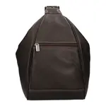 Kožený dámský batoh SendiDesign Viola - hnědá