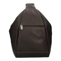 Kožený dámský batoh SendiDesign Viola - hnědá