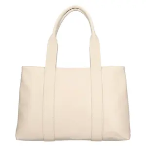 Dámská kožená kabelka Italia Marlen - krémová