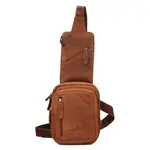 Pánská kožená taška přes rameno Greenwood Danes - koňak