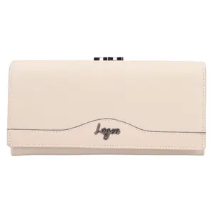 Dámská kožená peněženka Lagen Synne - krémová