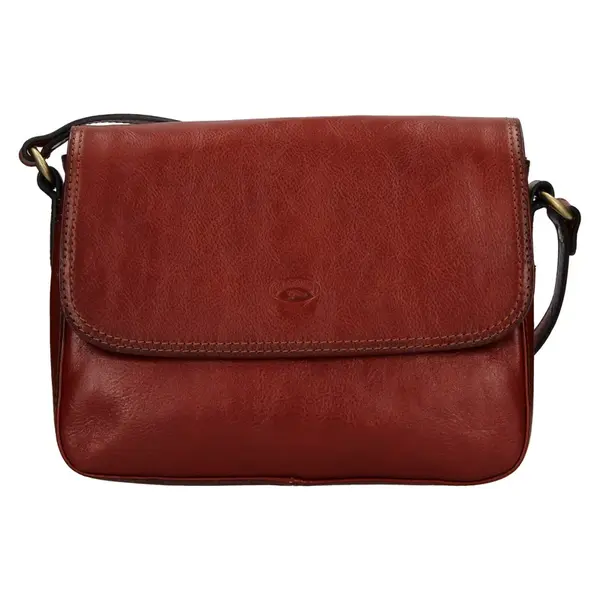 Kožená dámská crosbody kabelka Katana Jarnia - hnědá