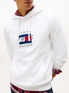 Tommy Hilfiger Linear Flag Graphic Hoodie S
