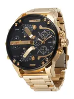 DIESEL Analógové hodinky  zlatá / čierna