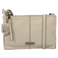 Dámská crossbody kožená kabelka Burkely Nelas - béžová