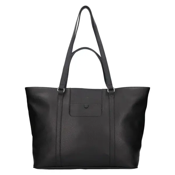 Elegantná dámska kožená kabelka Katana Moana - čierna