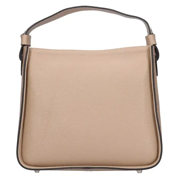 Dámska kožená kabelka Italia Lusia - béžová