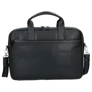 Pánska kožená taška cez rameno Hexagona Tango - čierna