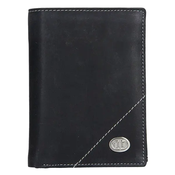Pánska kožená peňaženka DD Anekta Marek - čierna