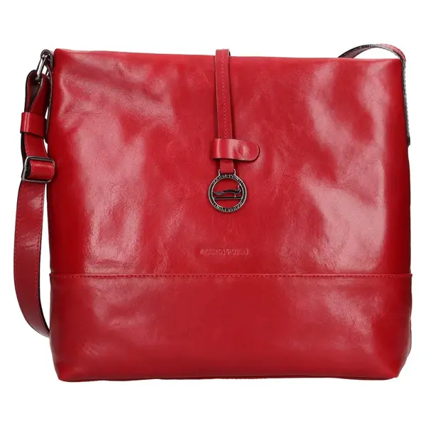 Dámska kožená crossbody kabelka Marta Ponti Elen - vínová