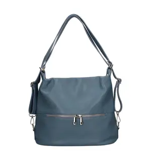 Dámska kožená batôžko-kabelka Italia Ariana - tmavo modrá