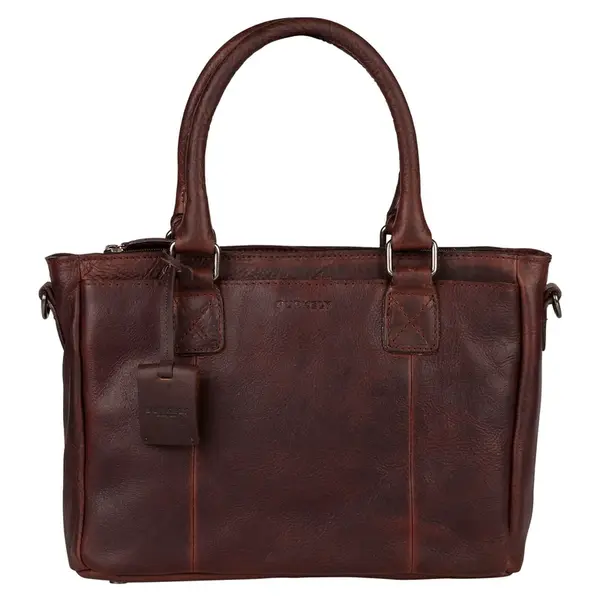 Dámska kožená kabelka Burkely Kalena - tmavo hnedá