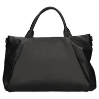 Elegantná dámska kožená kabelka Katana Stella - čierna