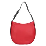 Dámska kožená kabelka Gianní Conti Amanda - červeno-černá