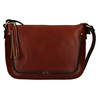 Kožená dámská crosbody kabelka Katana Rena - tmavě hnědá