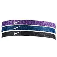 Nike printed headbands 3pk uni