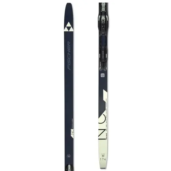 Fischer TWIN SKIN CRUISER + CONTROL STEP Běžecké lyže s mohérovými pásy, tmavě modrá, velikost