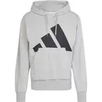 adidas M BL FT HOODED Pánská mikina, šedá, velikost XXL