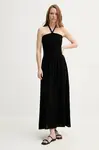 Šaty Sessun černá barva, maxi, 25205012
