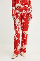 Kalhoty Marc O'Polo dámské, oranžová barva, jednoduché, high waist, 503085510291