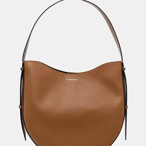 Kožená kabelka Victoria Beckham hnědá barva, B125AAC006325A