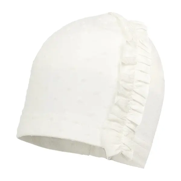 Dětská čepice Jamiks PEARL béžová barva, z tenké pleteniny, JWH041