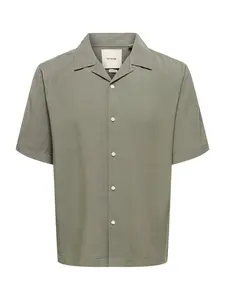 Only & Sons Košeľa 'ONSPeru'  tmavošedá