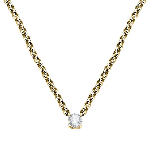 Morellato Originální pozlacený náhrdelník s krystalem Poetica SAUZ30