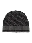 GUESS Čiapky 'MILANO KNIT BEANIE'  sivá melírovaná / čierna