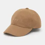 Vlněná kšiltovka A.P.C. casquette charlie hnědá barva, WOARV.M24069