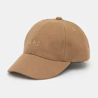 Vlněná kšiltovka A.P.C. casquette charlie hnědá barva, WOARV.M24069