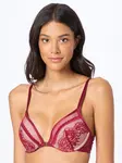 Hunkemöller Podprsenka 'Malika'  tmavočervená / biela