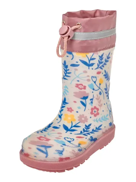 PLAYSHOES Gumáky  nebielená / modrá / karí / staroružová