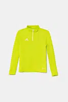 Dětská mikina adidas Performance zelená barva, hladká, HC5060
