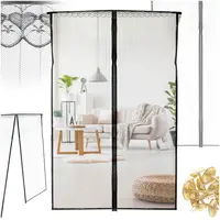 Magnetická sieťka proti komárom na dvere 100×210 cm – čierna ochrana proti hmyzu