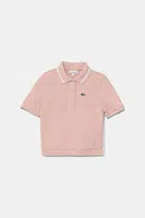Dětské polo tričko Lacoste oranžová barva, PJ8439