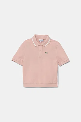 Dětské polo tričko Lacoste oranžová barva, PJ8439