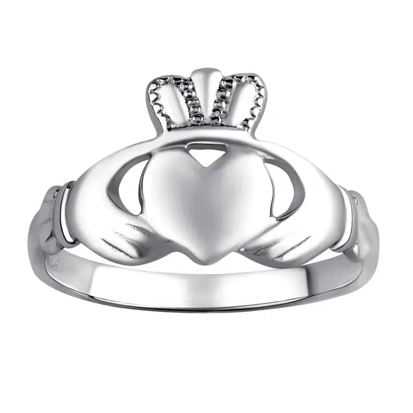 Silvego Dámský celostříbrný prsten Claddagh ZTR96391 48 mm