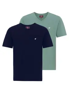 Williot Tričko  tmavomodrá / zelená