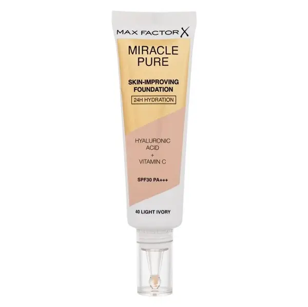 MAX FACTOR Miracle Pure SPF30 Skin-Improving Foundation 40 Light Ivory make-up 30 ml