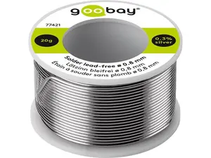 Cín 0.8mm 20g 99,3%Sn 0,7%Cu GOOBAY 77421