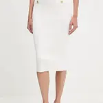 Sukně Guess EVANGELINE bílá barva, midi, pouzdrová, W5YD66 Z0130
