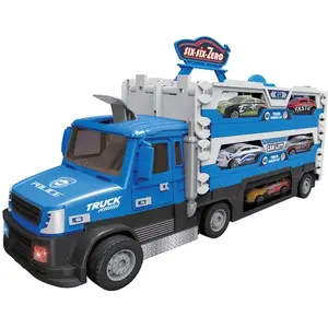 Sparkys Policajný TRUCK 2v1 so svetlom a zvukom a 6 autami